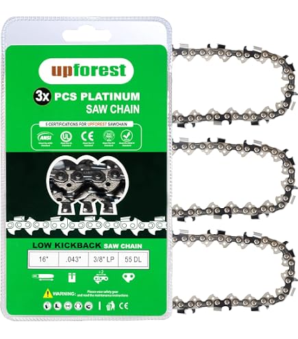 tree ⑤ Amazon.com: UPFOREST Chainsaw chain 16 Inch Chainsaw Chain 3-Pack